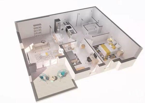 Appartement à vendre 3 pièces 63 m² Antibes