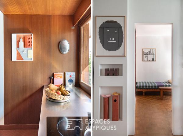 Appartement seventies avec balcon
