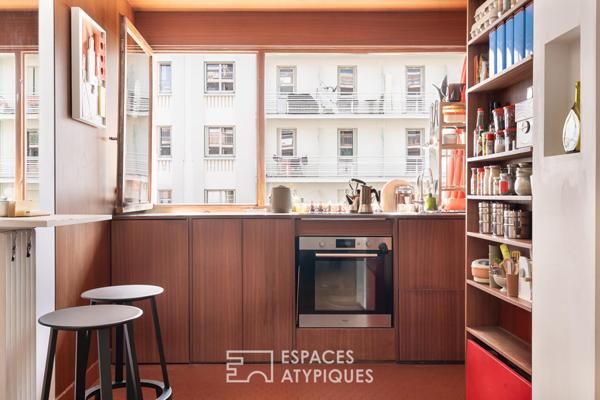 Appartement seventies avec balcon