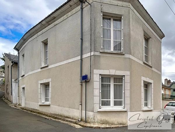 Montval-sur-Loir (72500), maison de charme à vendre 3 chambres, coeur de ville