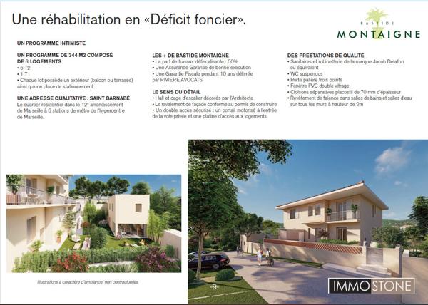 Appartement Marseille 2 pièce(s) 42.75 m2