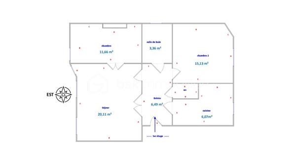 Appartement de 65 m²