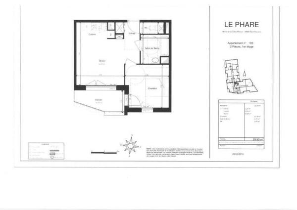 Appartement 2 pièces - 44600 Saint-Nazaire -  Ouest