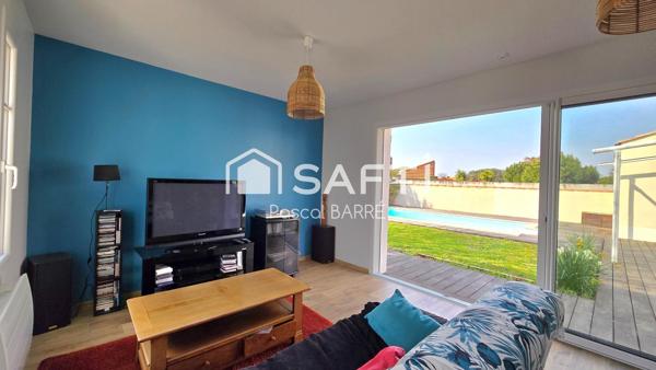 Maison familiale avec piscine, beaux volumes et jardin au calme aux Sables-d’Olonne