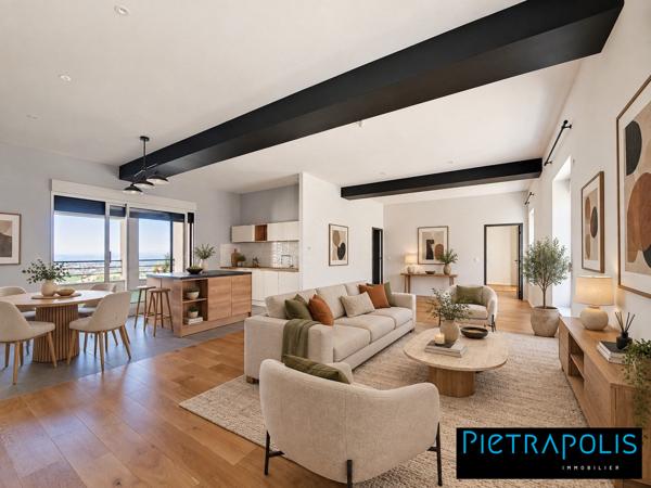 EXCLUSIVITE APPARTEMENT T4 famillial 105m² de standing, Vue dégagée sur Mont blanc- MORNAN / SAINT SORLIN