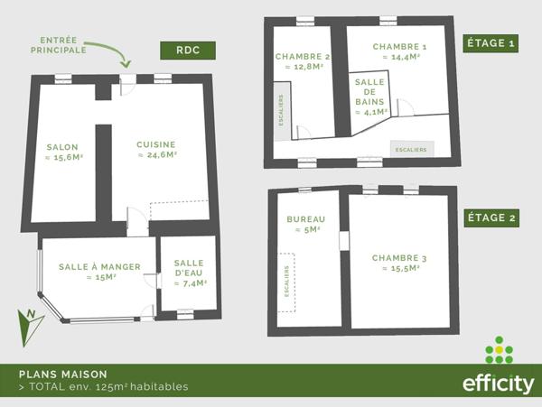 Maison 5 pièces - 125 m² Exclusivité
