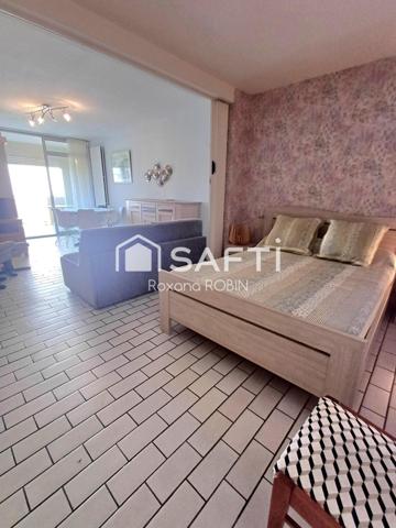 F3, 2 chambres avec balcon et vue mer latérale !