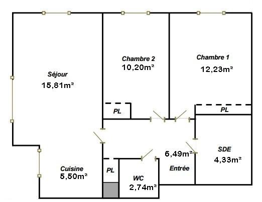 Tourgéville (14800) EXCLUSIVITE ! Appartement de 57,30 m² avec jardin et terrasse de 120m² – a quelques pas de la Plage
