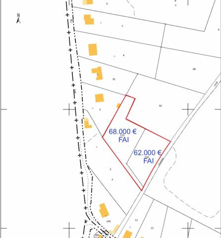 Terrain constructible - Perigueux Terrain constructible à vendre à Trélissac, 2.376m², dont environ 2000 m2 de constructible