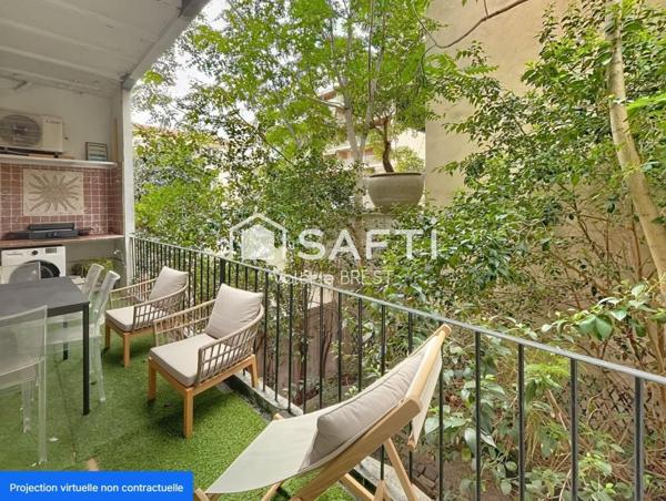 Marseille 13006-Lodi-Castellane- Type3-Terrasse.