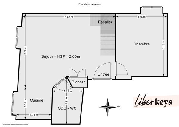 Beau Duplex T3 de 50m² - 5e et dernier étage - Vue dégagée - ST JUST 