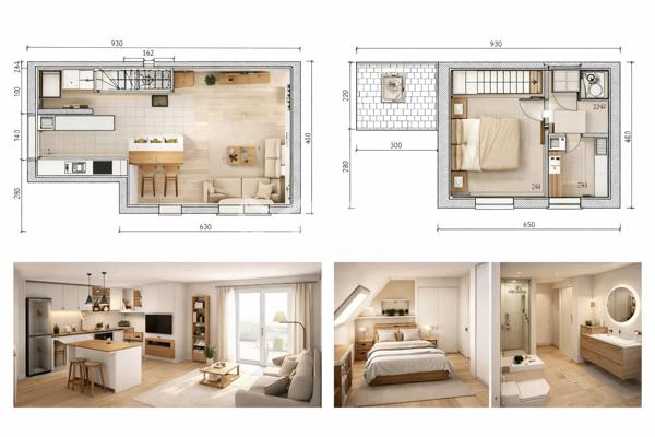 Maison de ville rénovée à neuf – Le Plessis-Pâté