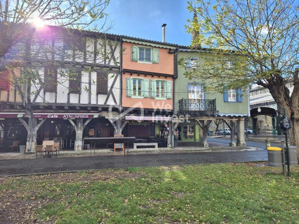 Immeuble de rapport 160 m² – Centre-ville de Mirepoix – Bail commercial sécurisé jusqu’en 2029 – Rendement 6,1 %