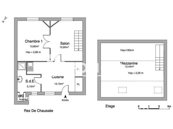 Location Appartement 3 pièces 56.87 m² - 61 RUE MARCEAU Tours 37000