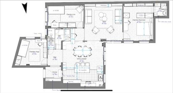 Appartement familial lumineux - 5 pièces - 100 m²