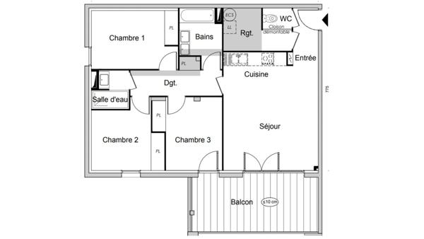 Appartement à vendre 4 pièces 81 m² Valras-Plage