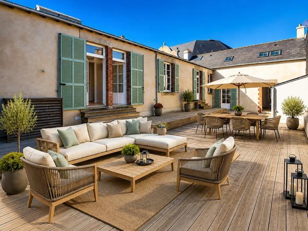 Maison de ville au pied des remparts  - 170m2 - plein centre - VANNES