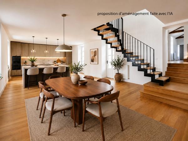 Maison de ville au pied des remparts  - 170m2 - plein centre - VANNES
