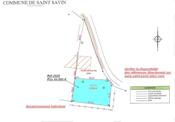 ST SAVIN TERRAIN CONSTRUCTIBLE Saint-Savin (33920)