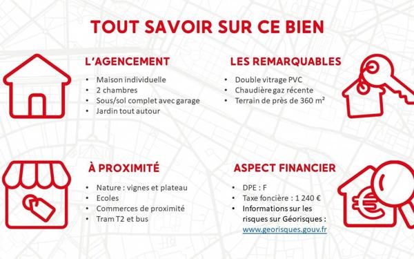 Maison à vendre    3 pièces • 64 m2 Chenôve