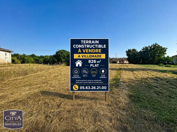 Terrain à vendre Villemade (82130)