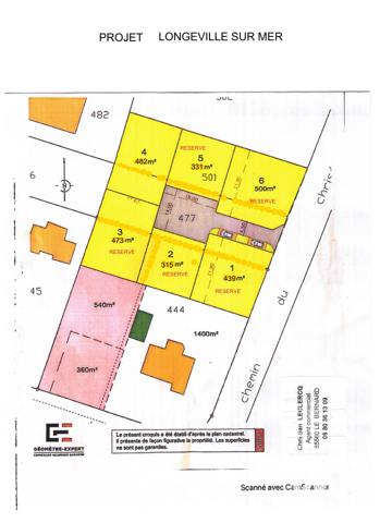 Terrain à vendre 482 m² Longeville-sur-Mer