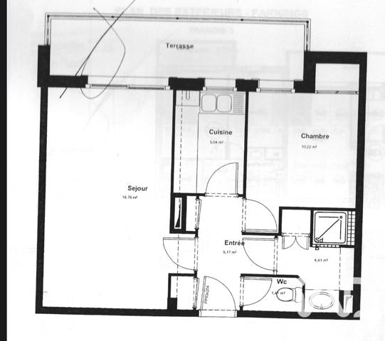 Appartement à vendre 2 pièces 46,77 m² Buxerolles