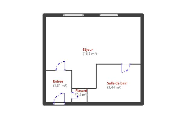 Appartement à vendre 1 pièce 22 m² Poissy