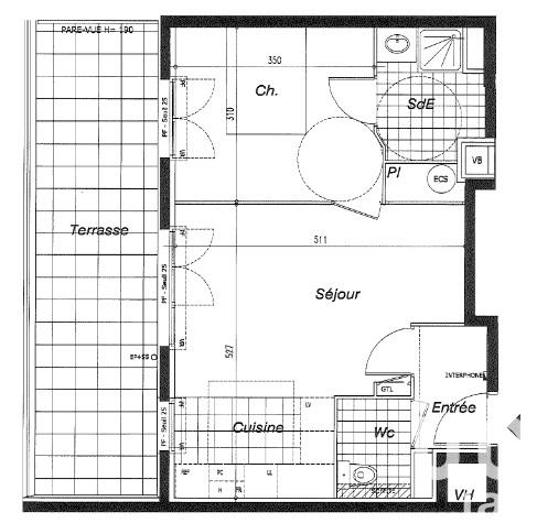 Appartement à vendre 2 pièces 42 m² Choisy-le-Roi