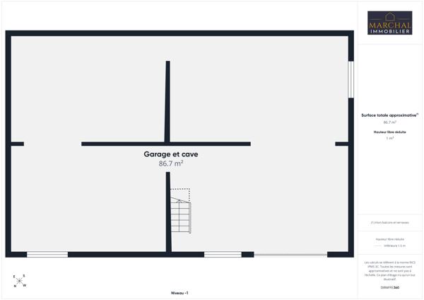 Maison 90 m2 avec sous-sol complet