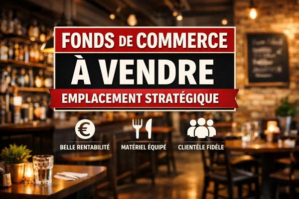 FONDS DE COMMERCE – HÔTEL / RESTAURATION – EMPLACEMENT N°1