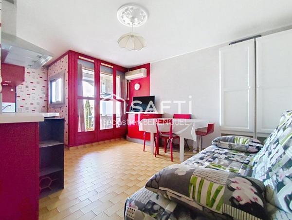 Appartementdeux pieces cap d'agde, loggia, parking, meublé équipé