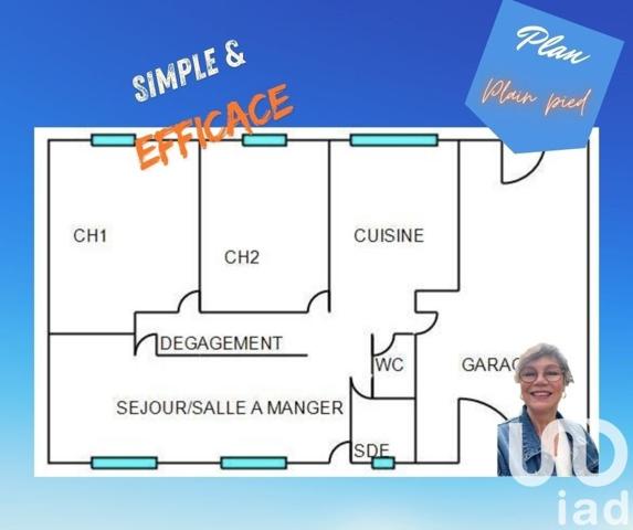 Maison traditionnelle 4 pièces de 77 m² à Jonzac (17500)