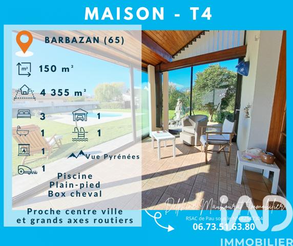 Maison à vendre 4 pièces 150 m² Barbazan-Debat
