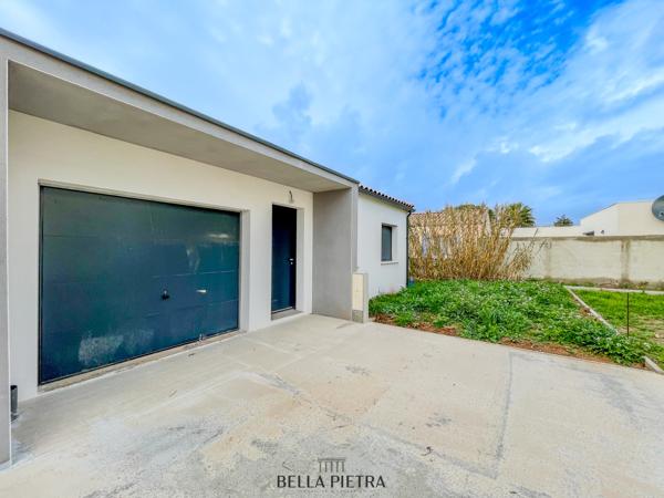 Marseillan (34340) Maison plain pied 4 pièces de 76m² sur une parcelle de 388m²