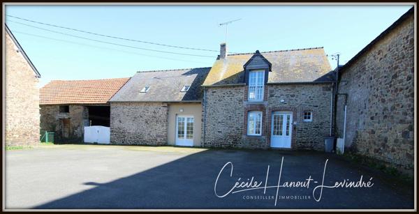 Pontorson (50170) PONTORSON - Secteur Sud. Maison 142 m²- 4 Chambres - Dépendances. Terrain 4000 m².