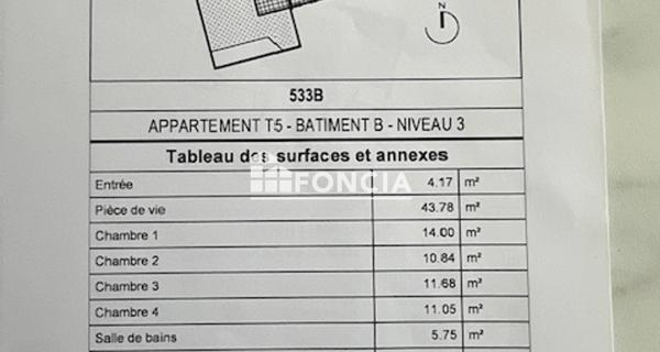 À vendre Appartement 5 pièces 118 m² - Francheville 69340