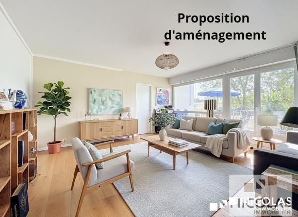 Appartement lumineux 117m² – résidence calme