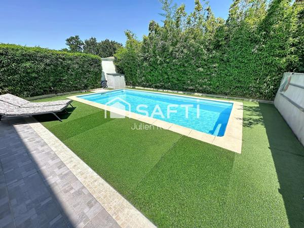 Coursan – Maison familiale 4 chambres avec piscine et suite parentale