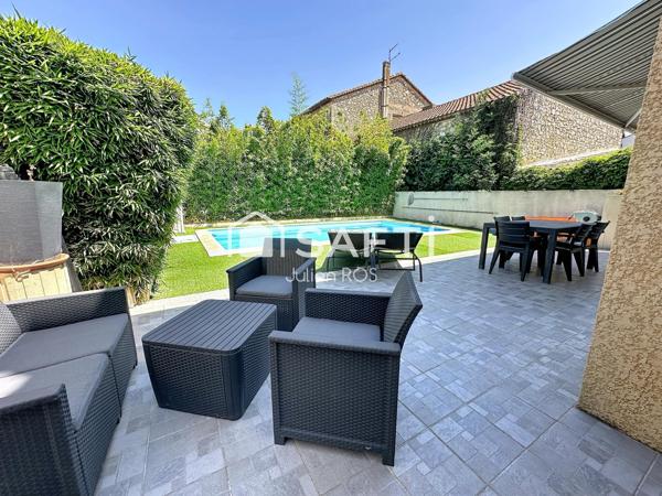 Coursan – Maison familiale 4 chambres avec piscine et suite parentale
