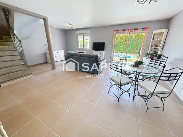 Coursan – Maison familiale 4 chambres avec piscine et suite parentale
