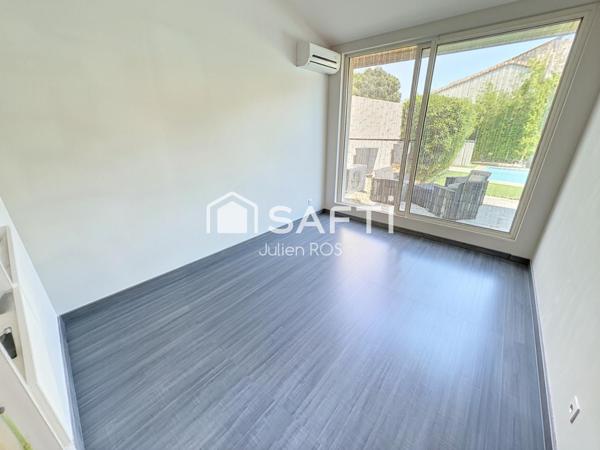 Coursan – Maison familiale 4 chambres avec piscine et suite parentale
