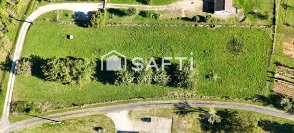 Beau Terrain à bâtir, plat avec vue dégagée