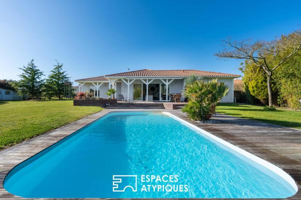 Villa de plain pied avec piscine aux portes de Nantes