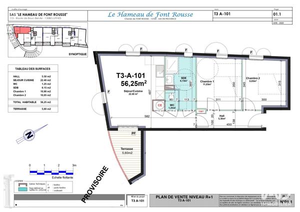 Appartement à vendre 3 pièces 56 m² Aix-en-Provence