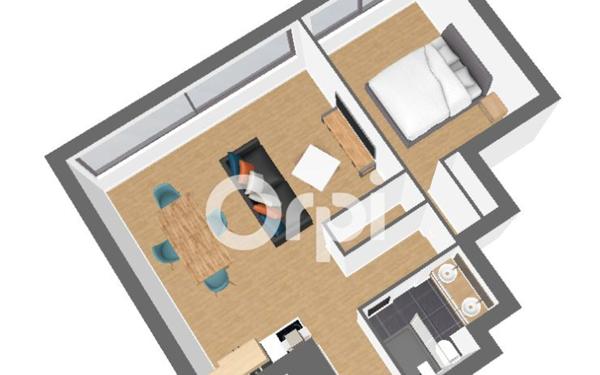 Appartement à vendre    2 pièces • 45,70 m2 Paris 15