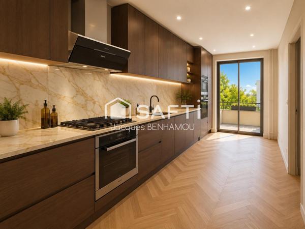 grand appartement - balcon - place privative
