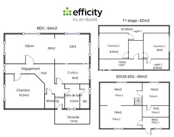 Maison 5 pièces - 100 m²