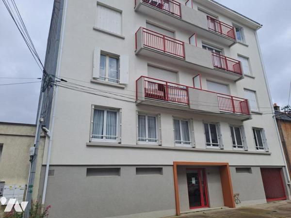 NANTES - MANGIN - Appartement avec locataire en place de type 3 avec cave et parking
