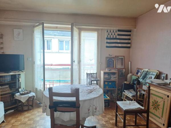 NANTES - MANGIN - Appartement avec locataire en place de type 3 avec cave et parking